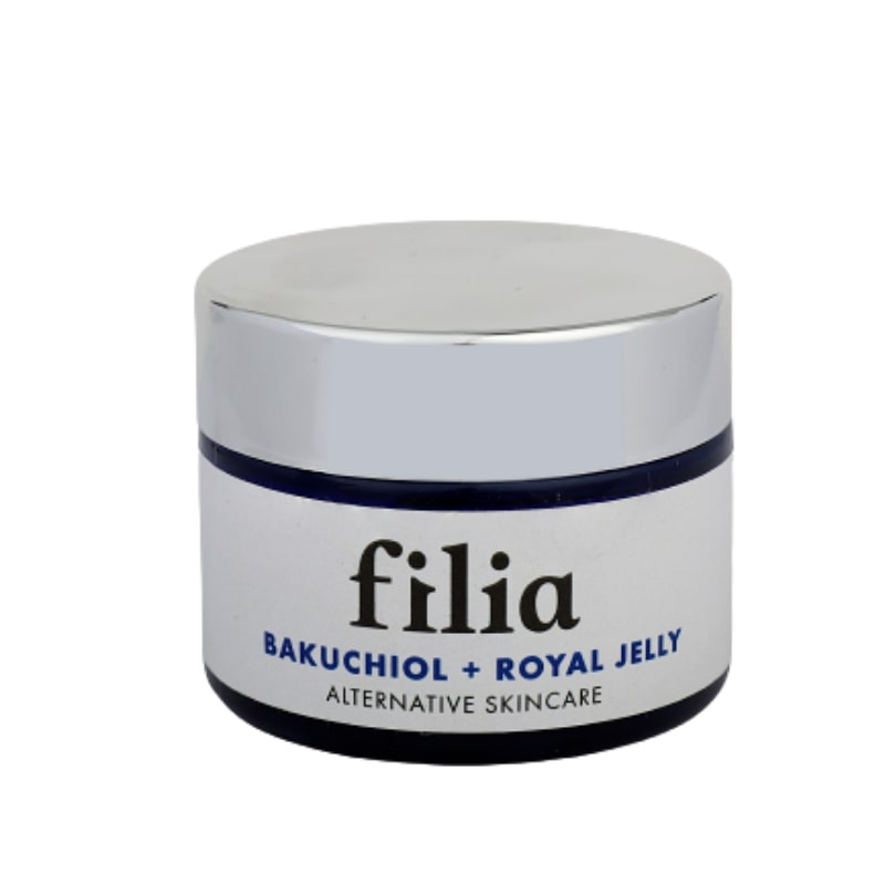 Αναπλαστική και Αντιγηραντική Κρέμα Προσώπου Filia Care με Bakuchiol και Βασιλικό Πολτό 50ml