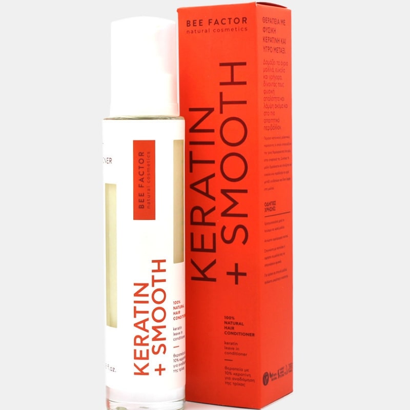 KERATIN + SMOOTH - Leave in Conditioner Θεραπεία Μαλλιών Με Φυσική Κερατίνη και Υγρό Μετάξι 100ml