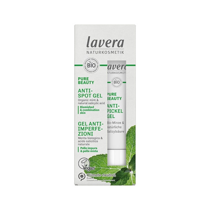 Lavera Pure Beauty Anti-Spot Gel - Τζέλ Θεραπείας Προσώπου για Σπυράκια και Ακμή 15ml