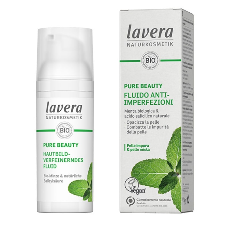 Lavera Pure Beauty Pore Refining Ενυδατική Κρέμα Προσώπου για Σύσφιξη Πόρων 50ml