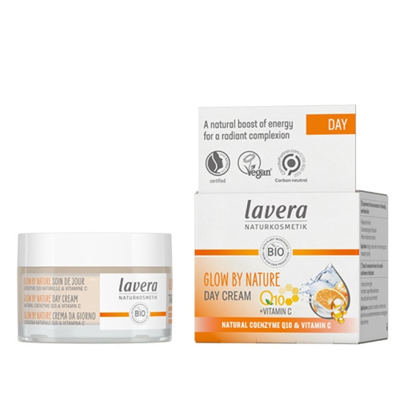 Lavera Glow By Nature Κρέμα Ημέρας Με Βιταμίνη C Και Φυσικό Συνένζυμο Q10 50ml