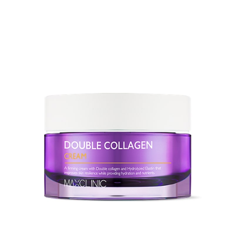 Maxclinic Double Collagen Cream - Ενυδατική & Αντιγηραντική Κρέμα Προσώπου Με Σύμπλεγμα Κολλαγόνου, Υαλουρονικό, Αργιρελίνη, Ceramides 50ml